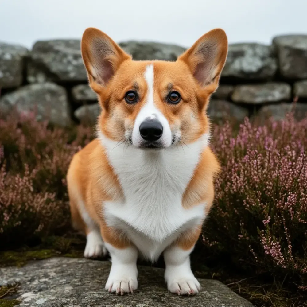 Gwen, Welsh Corgi Pembroke de l'élevage, portrait